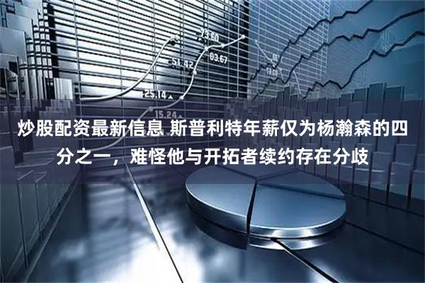 炒股配资最新信息 斯普利特年薪仅为杨瀚森的四分之一，难怪他与开拓者续约存在分歧